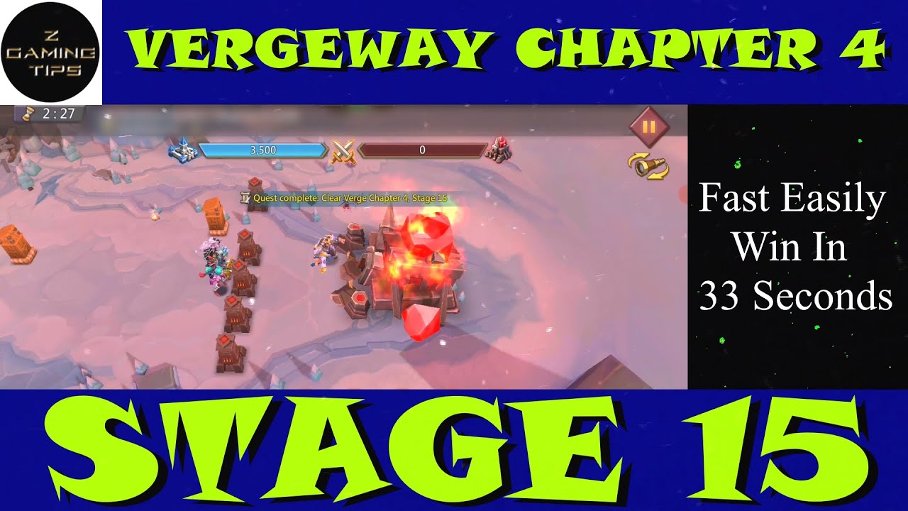 Vergeway Chapter 4 Stage 15 (100% Fast Easily Win in 33 Seconds)