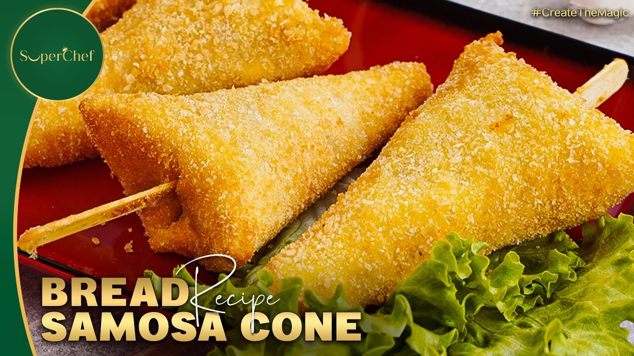 Bread Samosa Cone Recipe | Crispy Chicken bread cones for Ramzan Iftar!