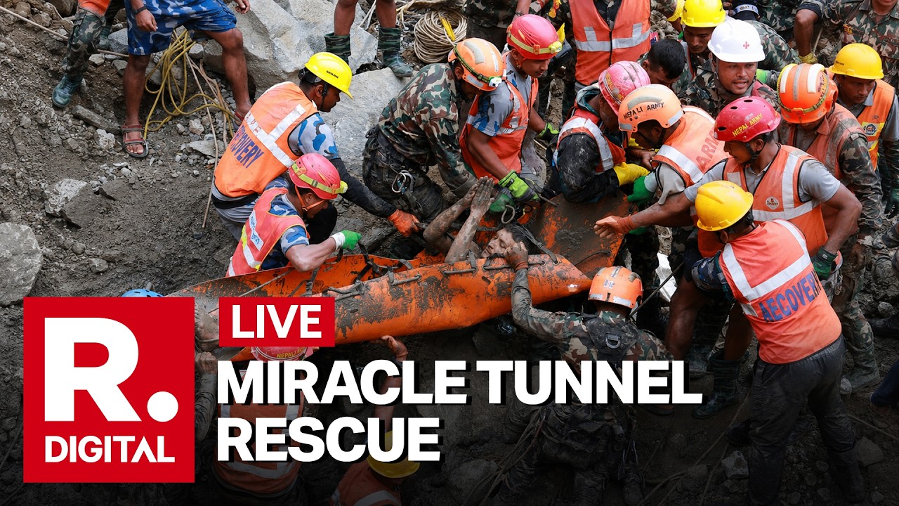LIVE: Nepal Army Rescues 2 Alive From Flooded Tunnel | Trishuli 3A Rescue Operation