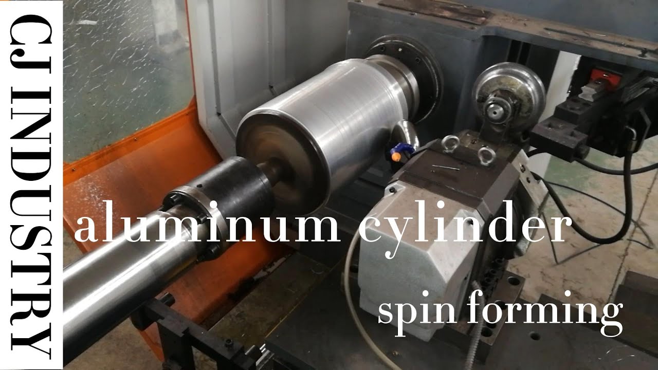 CNC aluminum cylinder spinning machine
