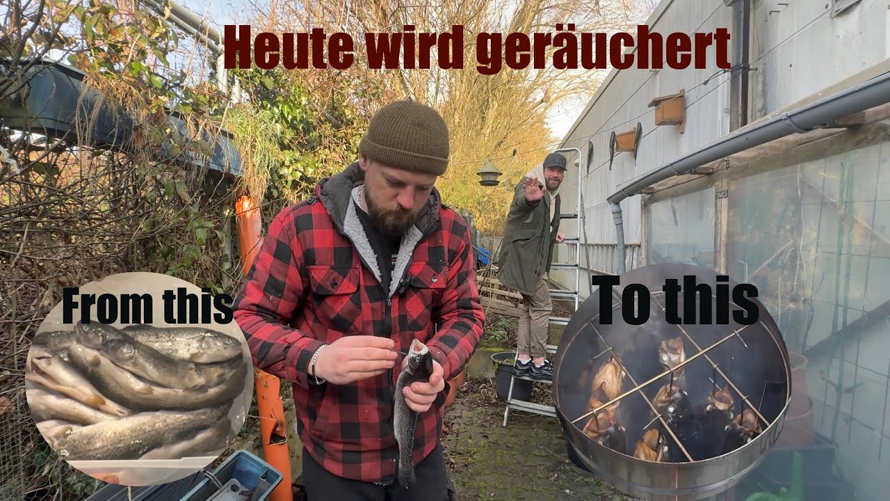 Die Angelnachbarn beim Räuchern