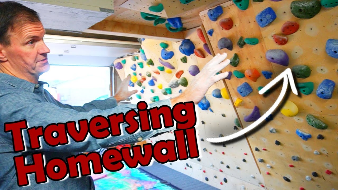Traversing On Hard Holds - Home Climbing Wall Tours Episode 7