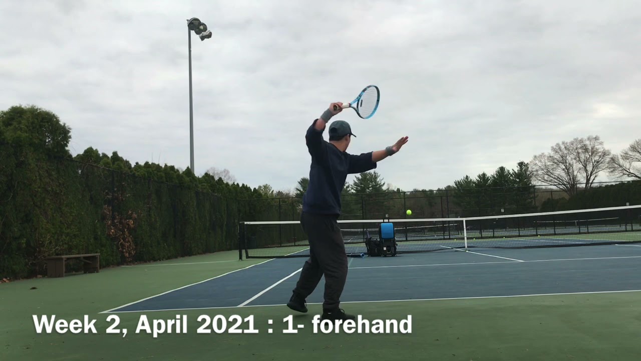 Tennis practice- week 2 April 2021