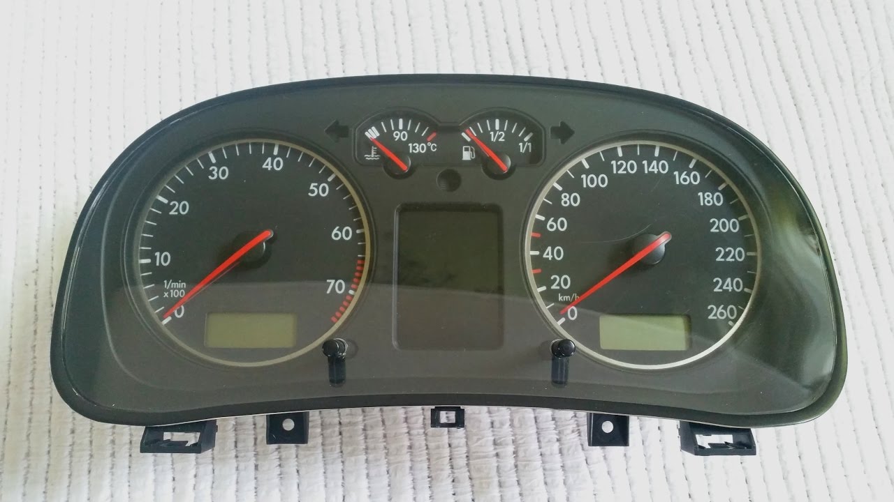 🇩🇪 VW Golf 4 Tachoumbau Edelstahlringe Chromringe