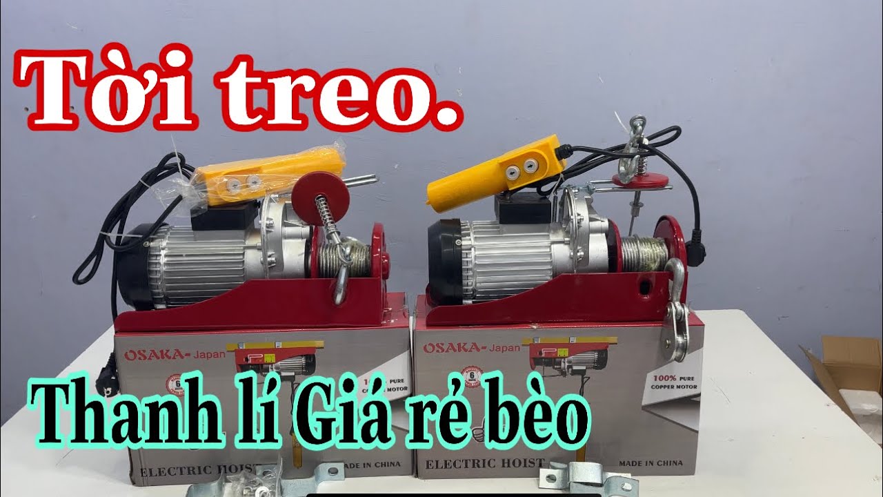 THANH LÍ máy  tời treo tồn kho giá tốt nhất có thể / Máy xây dựng Thái Bảo .