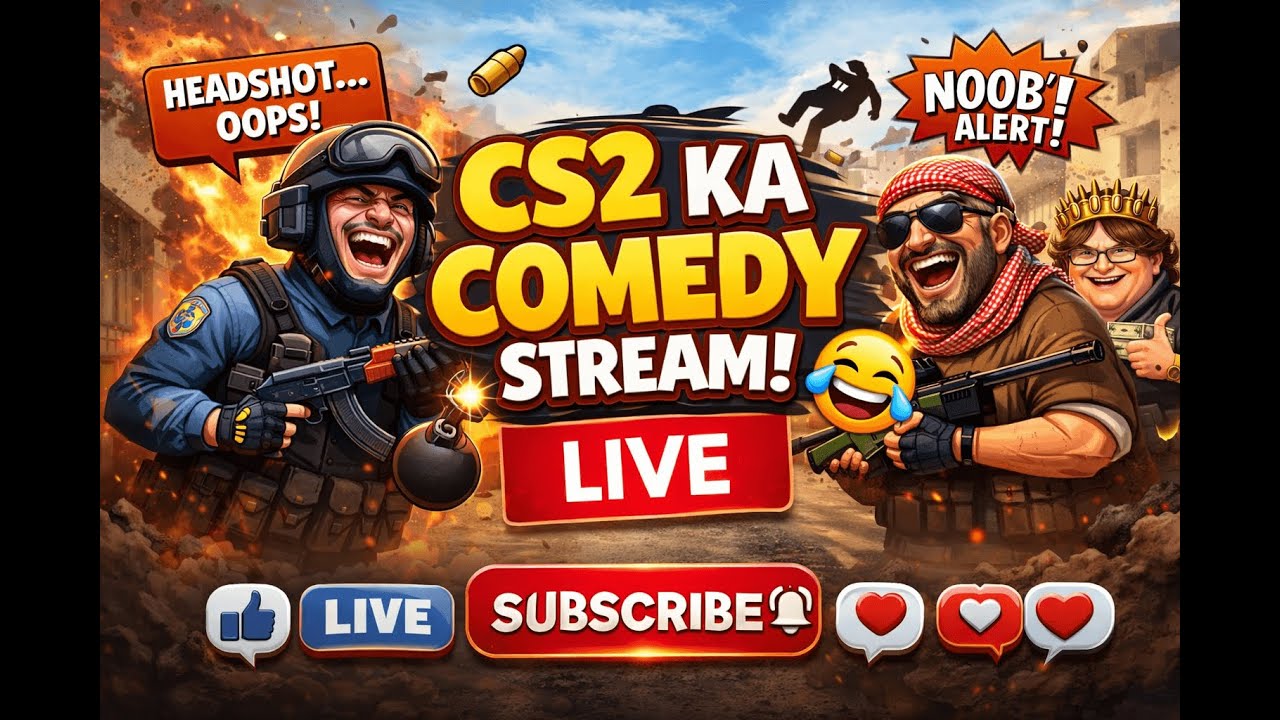 LIVE🔴 CS2 Funny Gameplay 😂 | Jab Aim Gaya Vacation Pe