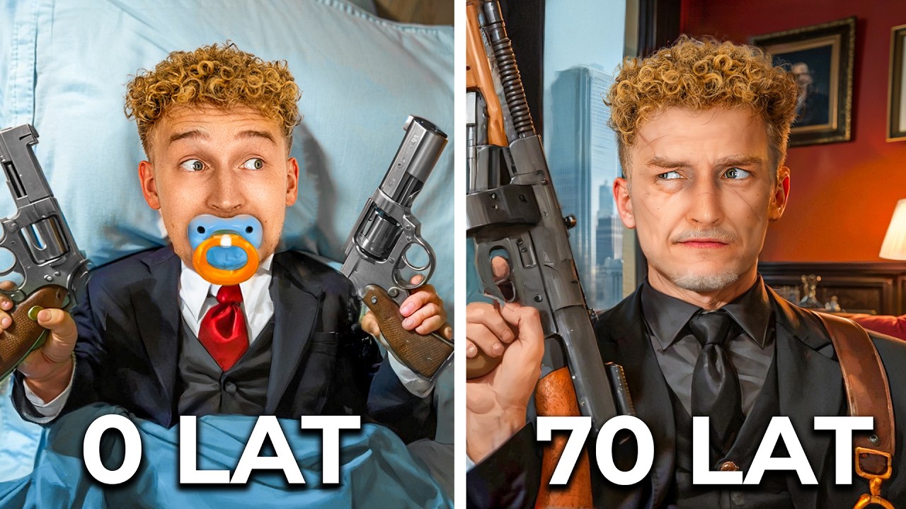 1 GODZINA = CAŁE ŻYCIE GANGSTERA w GTA V! 👶🏼