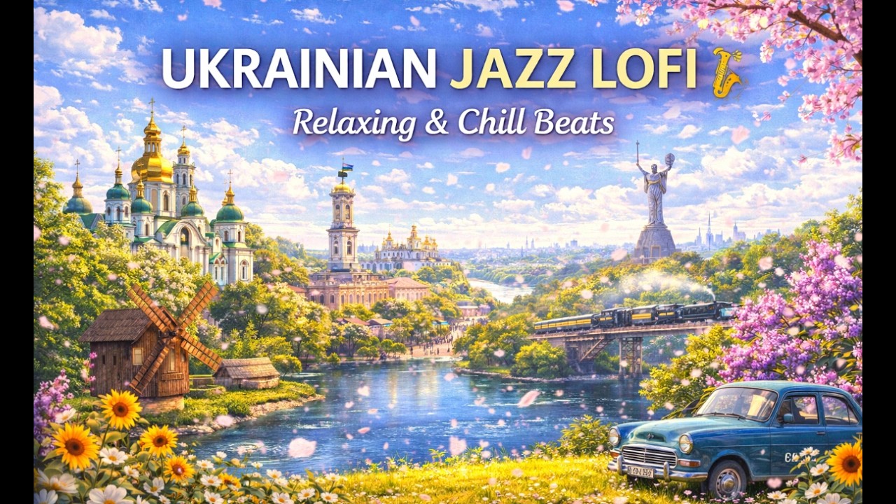 Ukrainian Spring Jazz 🌸 Bright Lofi Vibes | Chill Piano & Smooth Trumpet | Relax / Study Music