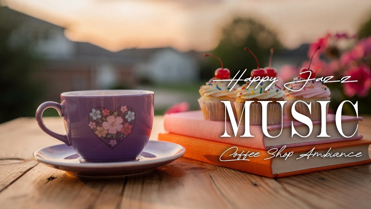 Happy Jazz Music ☕💕 Positive Bossa Nova Instrumental and Relaxing Jazz Cafe Music for Studying.