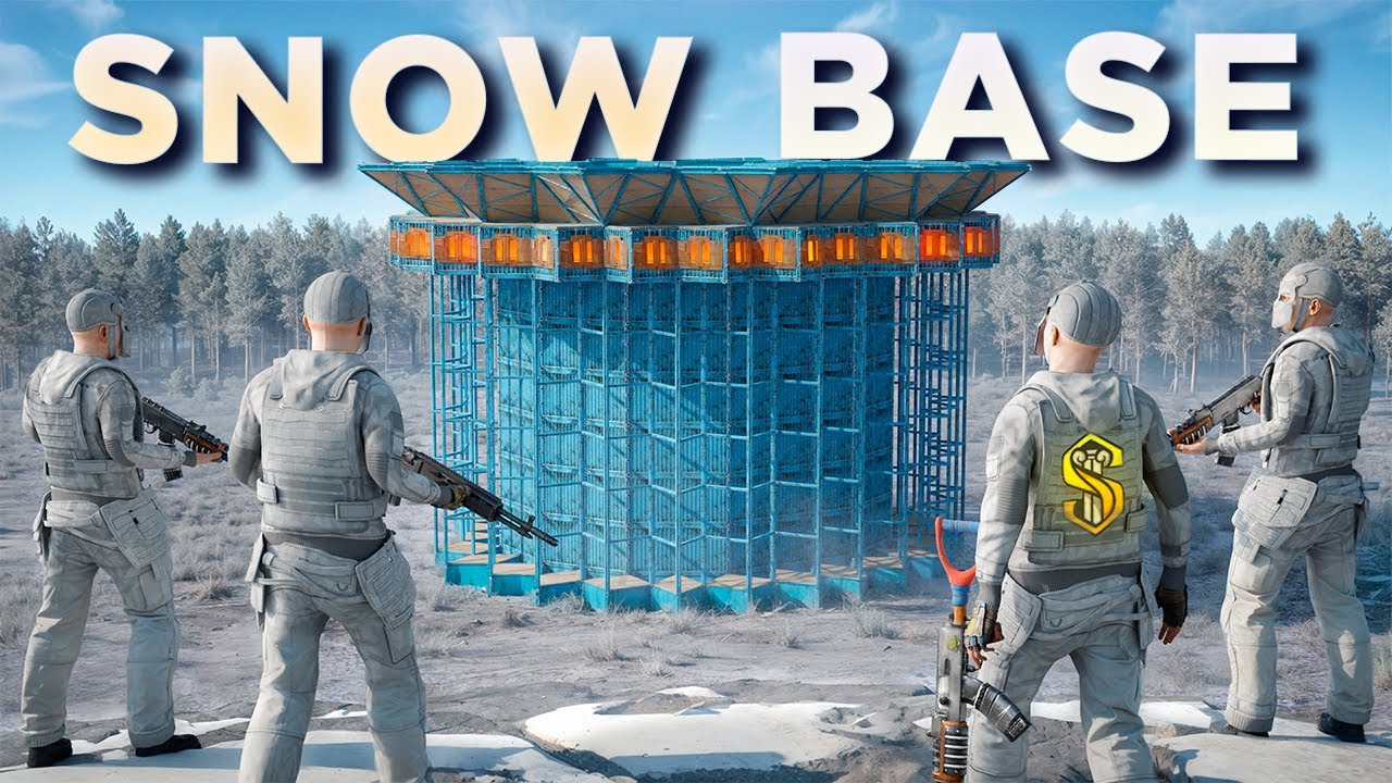 We Built a Tactical Snow Fortress in Vanilla Rust..