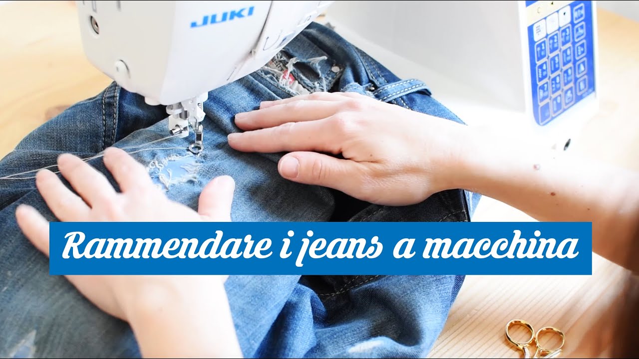 Rammendare i jeans a macchina - TUTORIAL