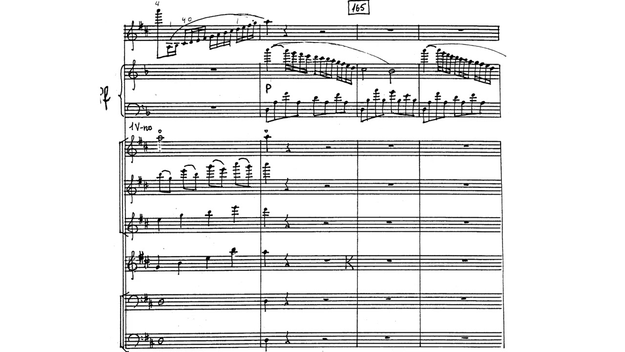 [Georgs Pelēcis] Nevertheless for Violin, Piano and String Orchestra (Score-Video)
