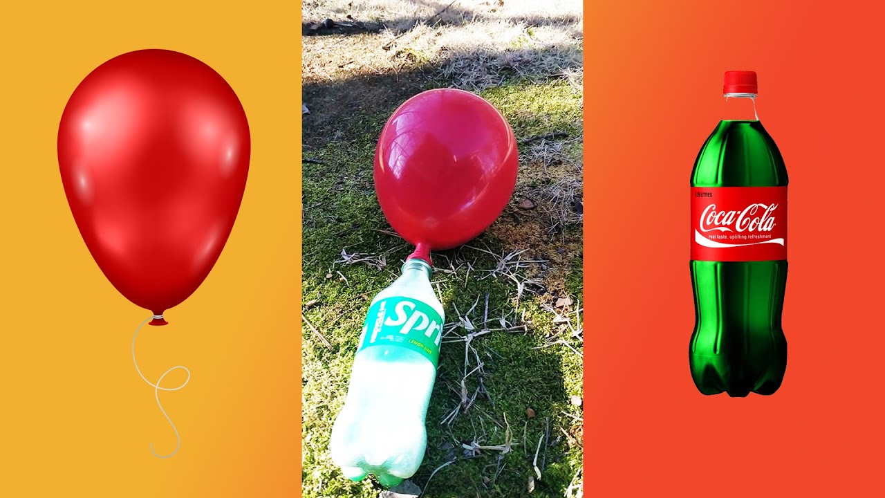Oddly Satisfying Soda Balloon Experiment (Baking Soda)