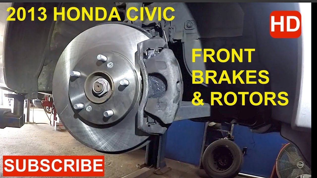 How to replace front brake pads & rotors on 2013 honda civic