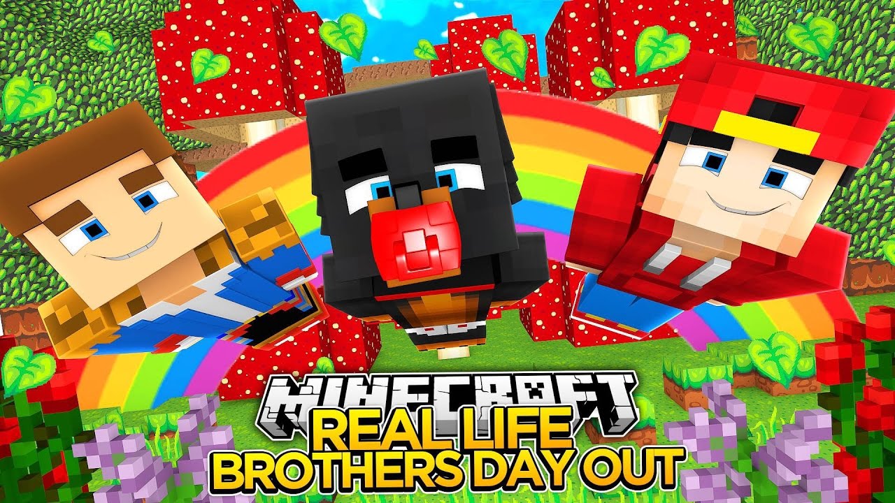 Minecraft - REAL LIFE BROTHERS DAY OUT - Little Baby Max
