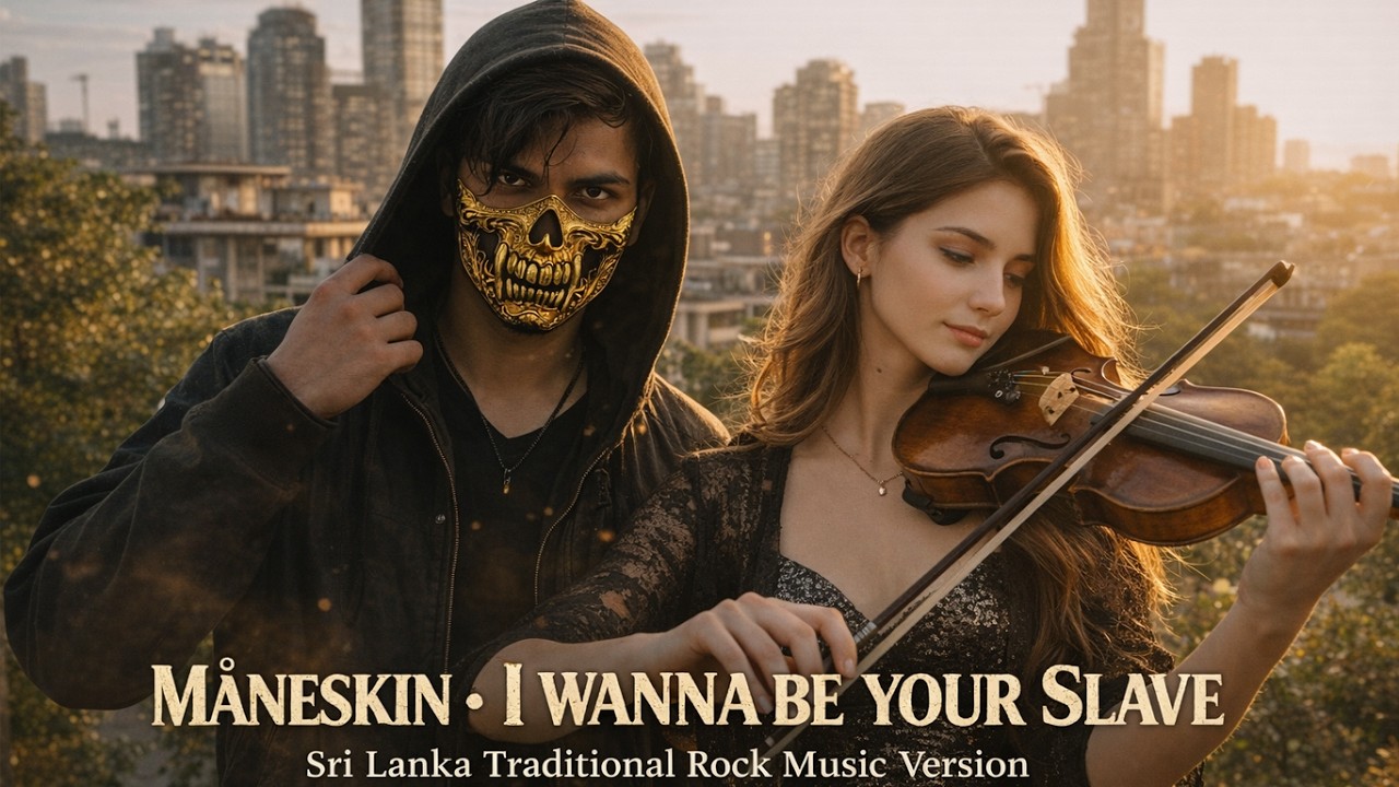 Måneskin – I WANNA BE YOUR SLAVE | Sri Lanka Traditional Rock Version  (SL PMD ROX Cover)