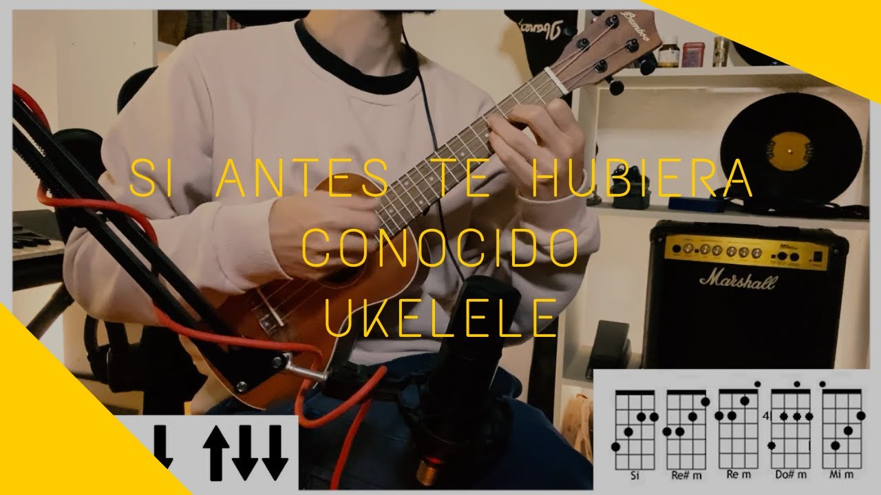 REGGAETON Y CUMBIA CON UKELELE | Si Antes Te Hubiera Conocido- Karol G  ( cover/tutorial)MartinLopez