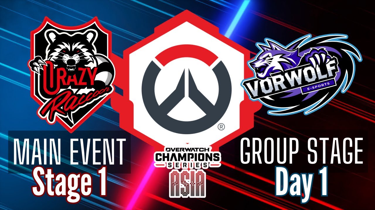 Crazy Raccoon vs VortexWolf - Group Stage | OWCS Asia Stage 1