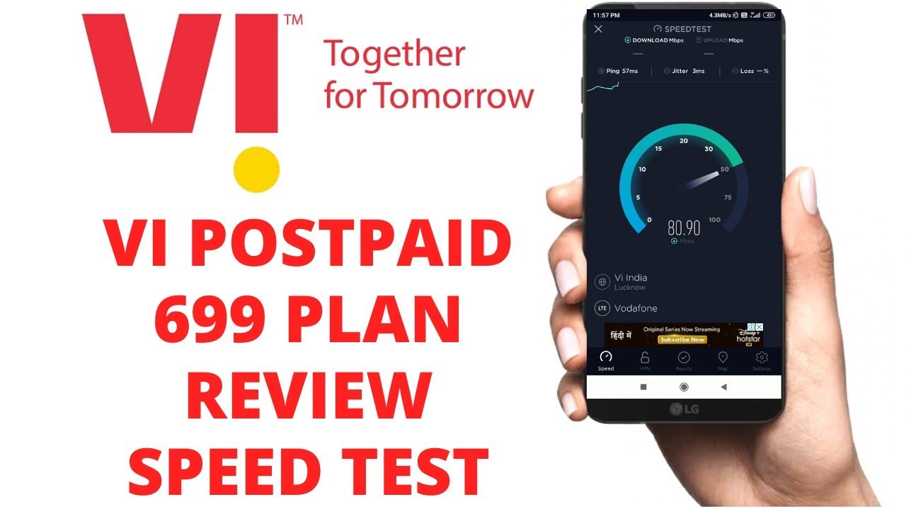 VI 699 Postpaid Plan Review | VI Data speed Test | Vi Unlimited data Plan