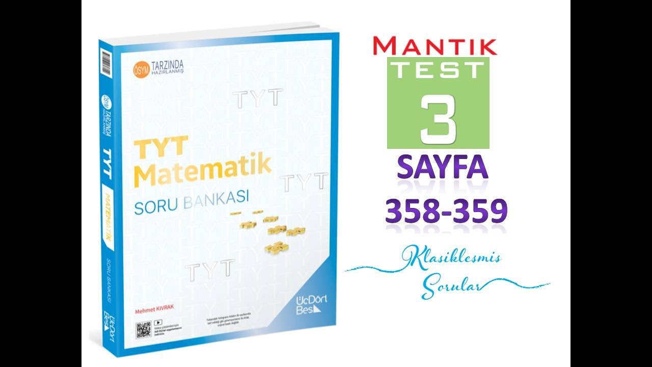 MANTIK TEST 3  (345 TYT MATEMATİK 2025)