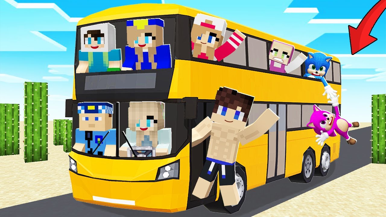 BİR GÜNLÜĞÜNE OTOBÜS ŞOFÖRÜ OLDUM 😱 - Minecraft