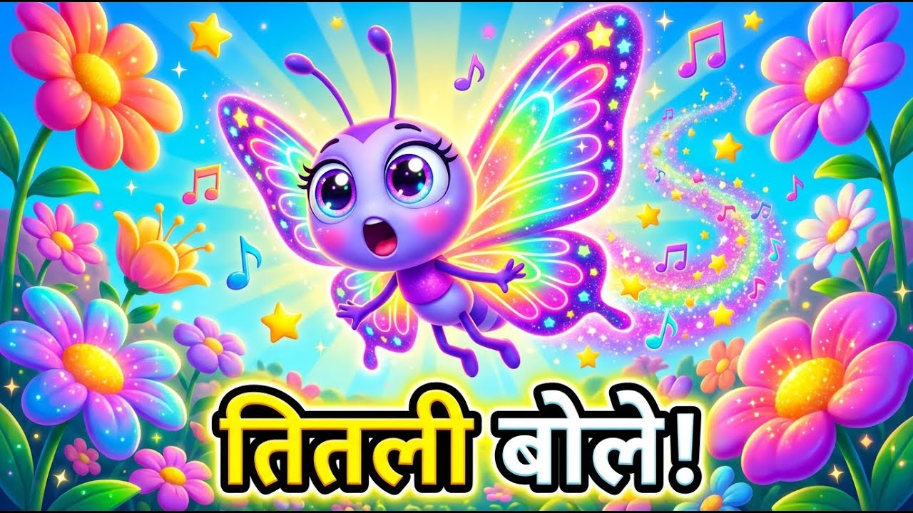 तितली Song 🦋 | Butterfly Dance Song | Titli Clap Clap, Tap Tap  Dance | Fun Hindi Kids Rhymes