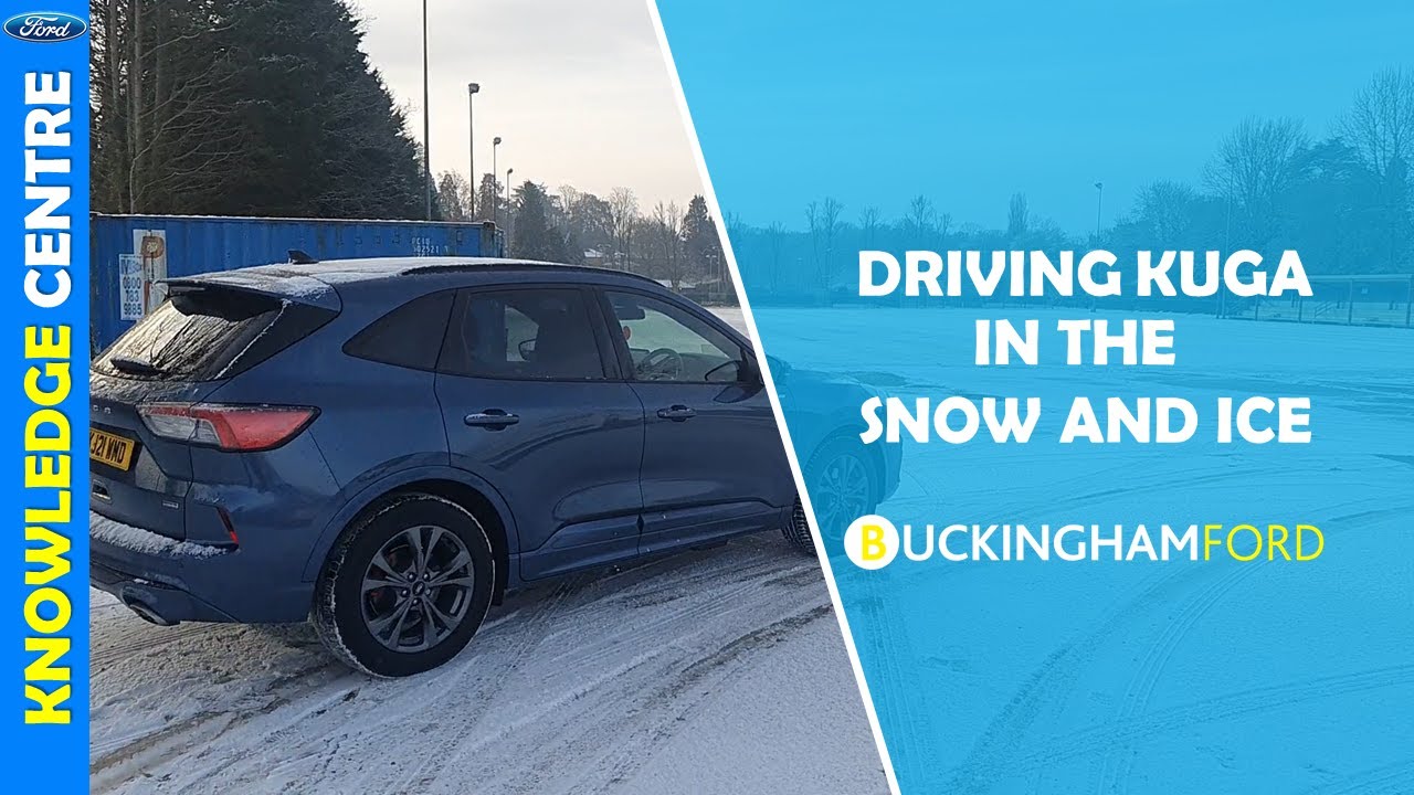 Как управлять Kuga на снегу и льду?