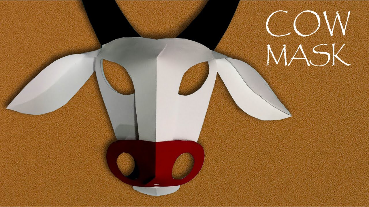 Easy Steps to Make COW MASK | School Play | Drama | Skit | DIY