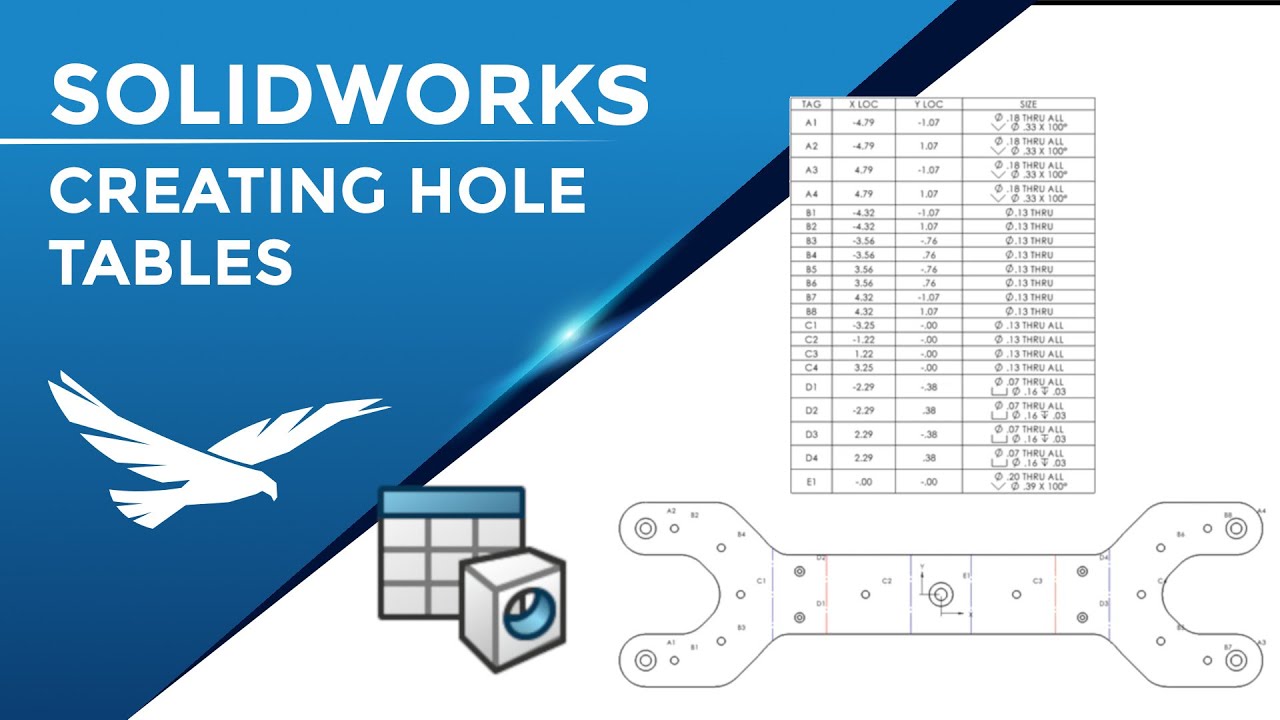 SOLIDWORKS: Hole Table Overview