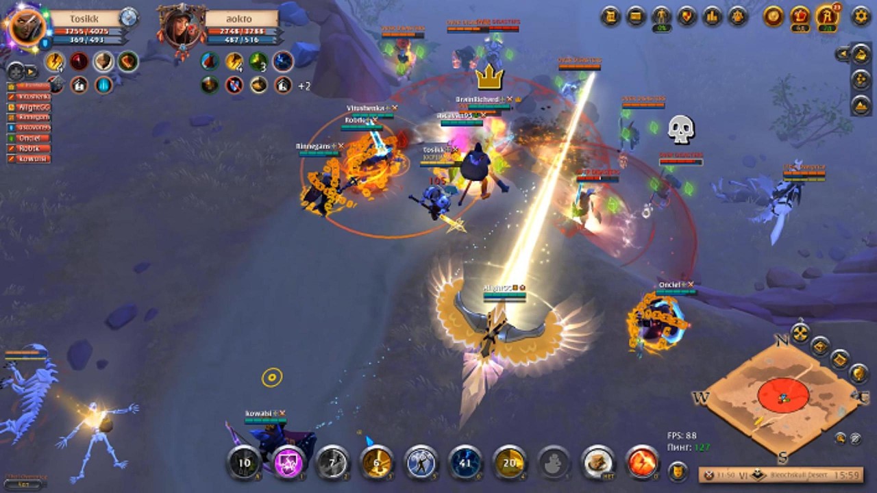 2nd part  Albion online Martlock portal random SS fight.