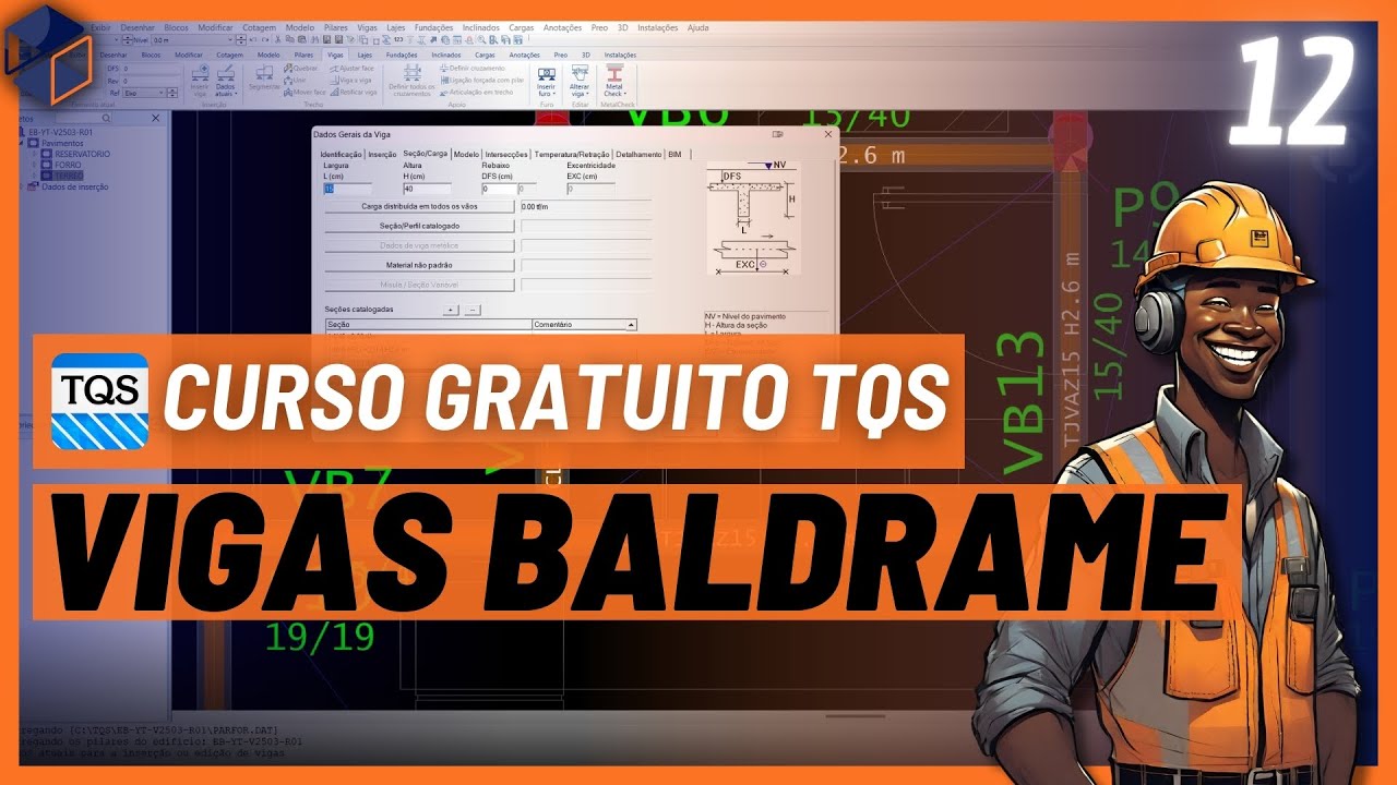 [CURSO TQS] 12 - Lançamento de Vigas Baldrame