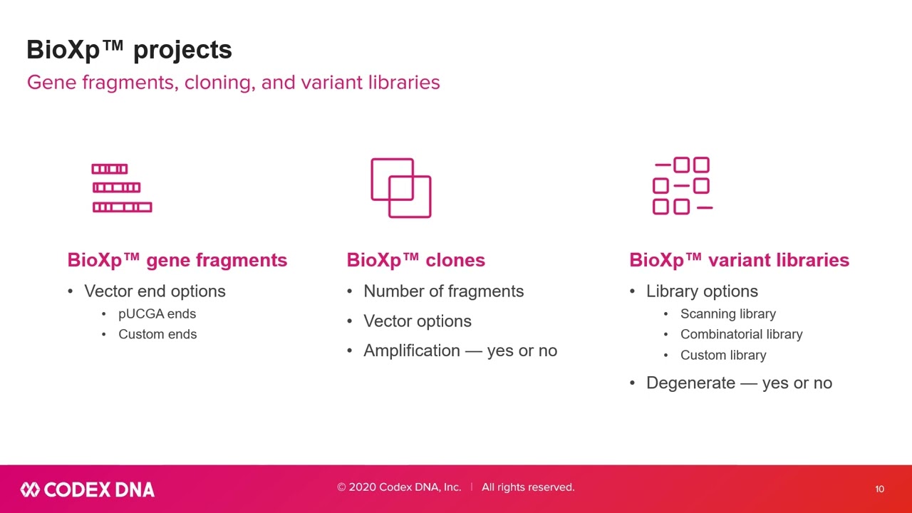 Biotherapeutics accelerated: Generating genes, gene variants & clones on your bench using BioXp™3200