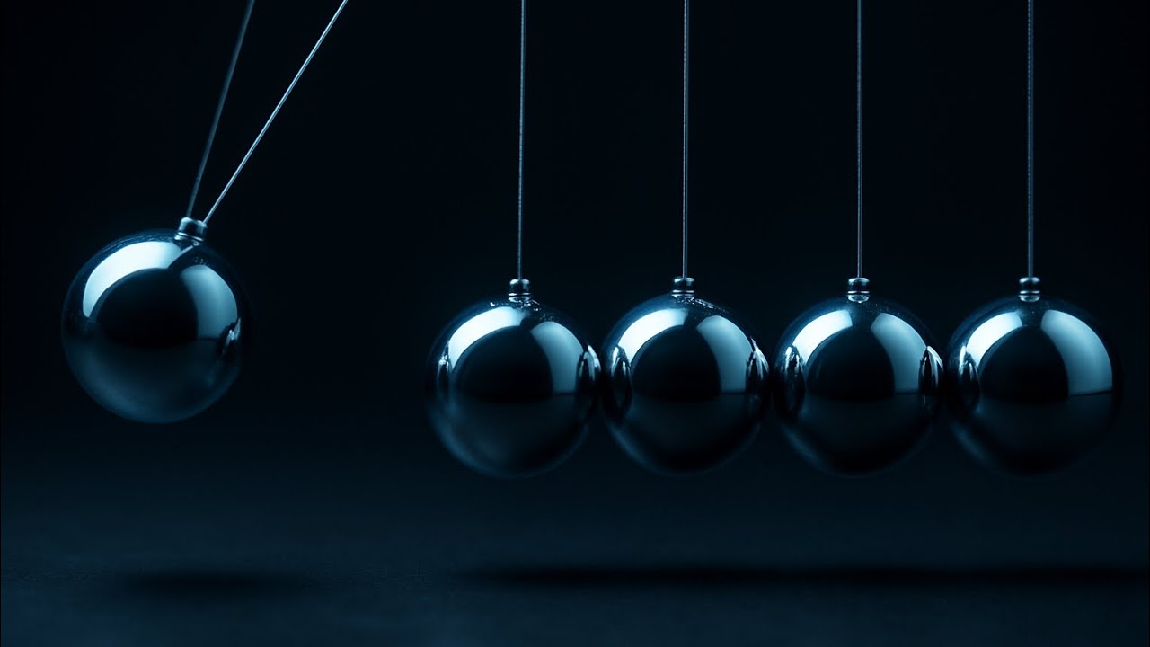 🔁 Newton Beşiği ASMR | Sonsuz Tıkırtı, Sınırsız Rahatlama 🔔