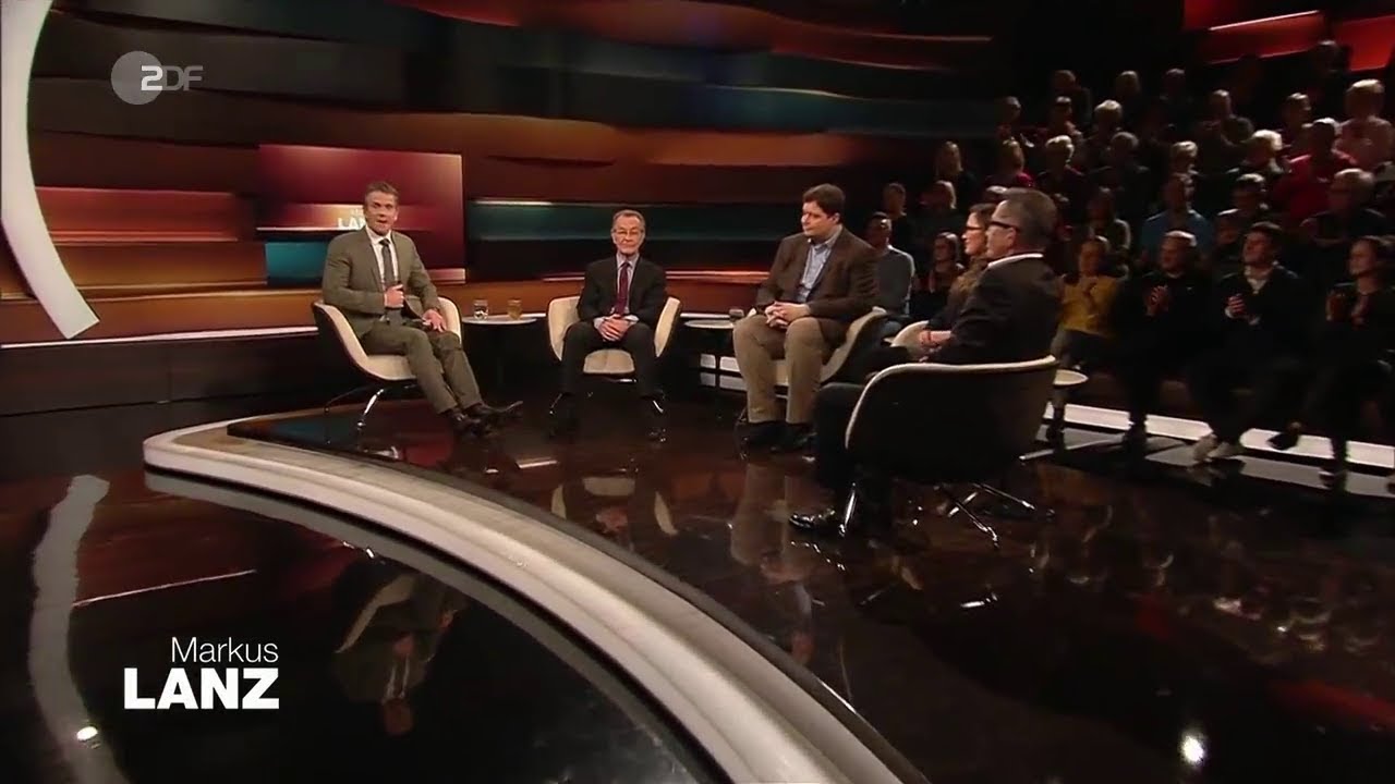 Markus Lanz vom 15.01.2020 Franz M&uuml;ntefering,Rainer Hank,Leonhard Horowski,G&uuml;ldane Altekr&uuml;ger