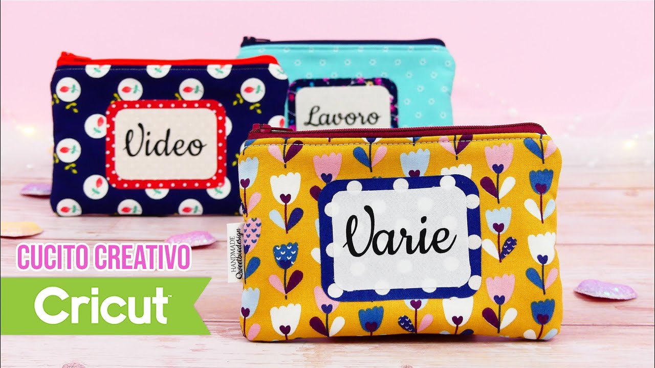 Borsina in stoffa con Cricut Maker - DIY Fabric Case