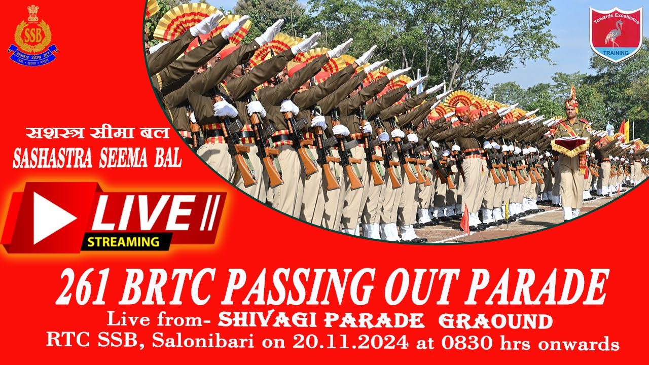 PASSING OUT PARADE OF 261 BRTC,RTC SSB SALINIBARI (ASSAM)