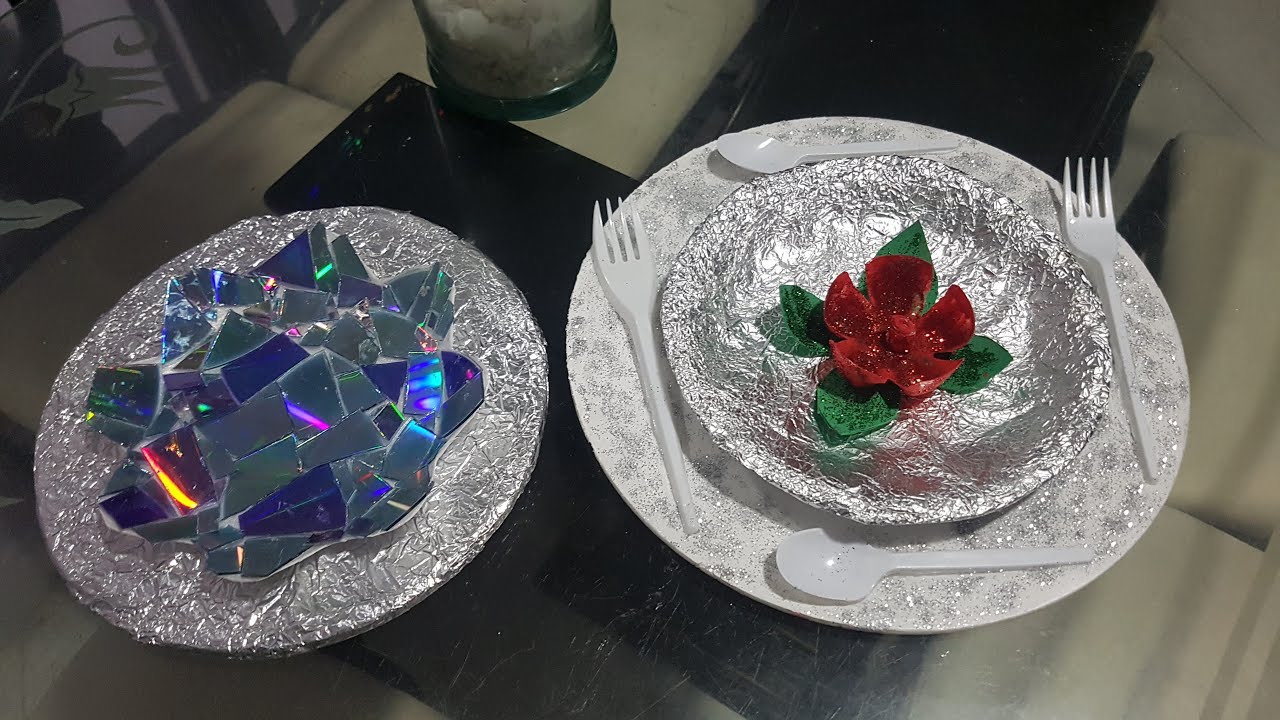 MANUALIDADES FACILES CON PLATOS DE ICOPOR/EASY CRAFTS WITH ICOP PLATES