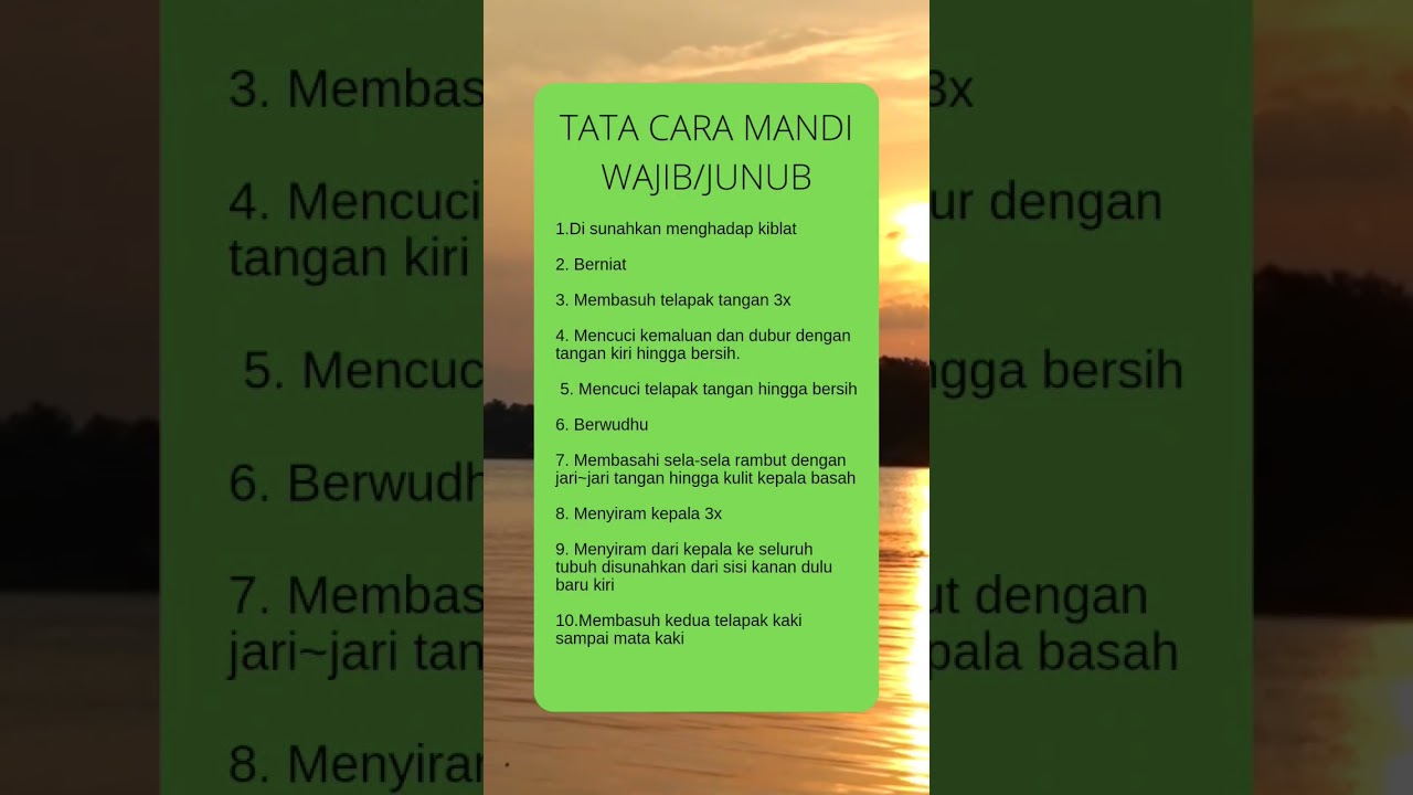 TATA CARA MANDI WAJIB#islam#shorts