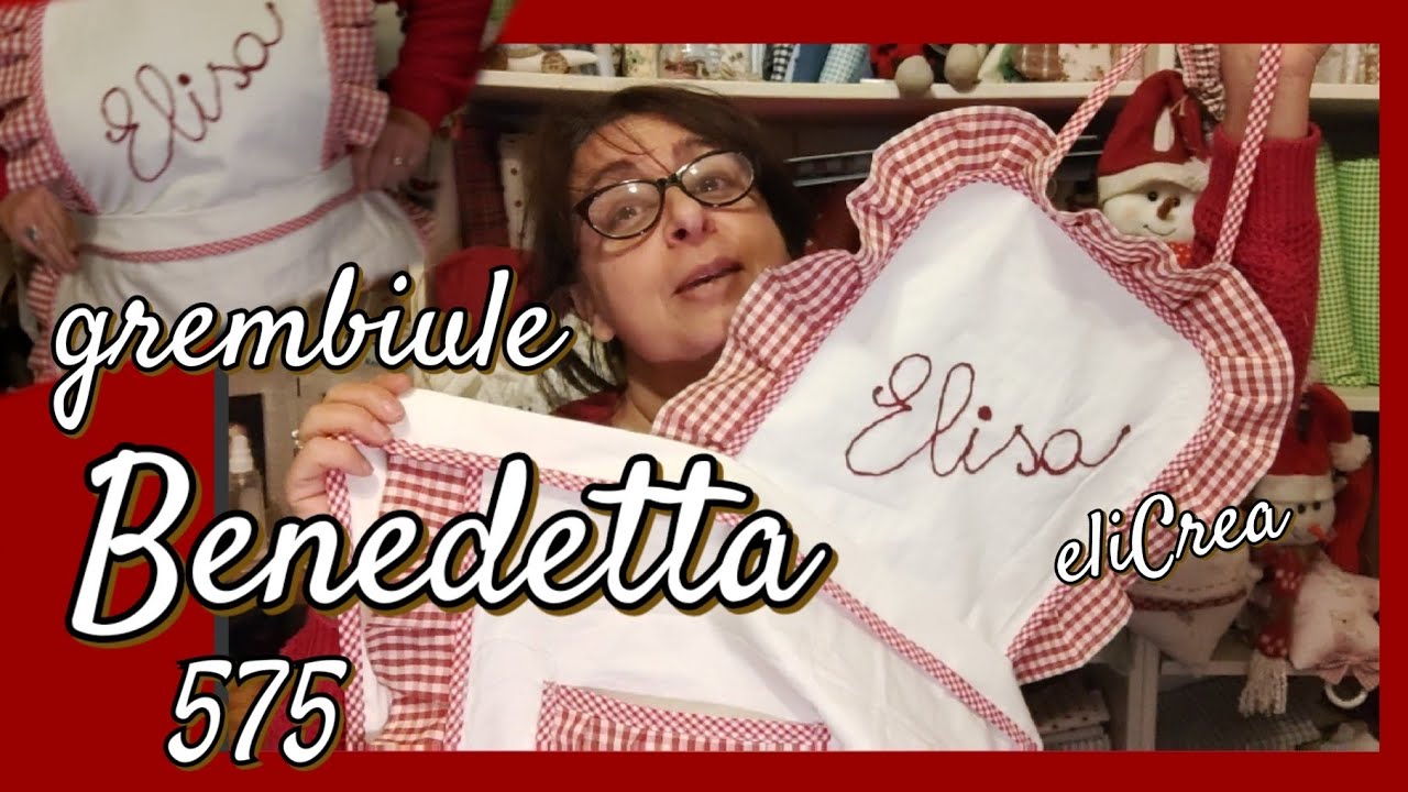 575 ❤️IDEA PER UN REGALO ORIGINALE Grembiule BENEDETTA cartamodello gratuito @elicrea