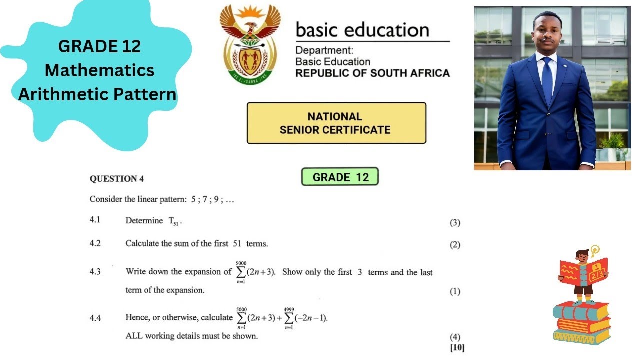 Grade 12 Mathematics Arithmetic pattern and series | Question 4 November 2021 paper 1 Number Pattern