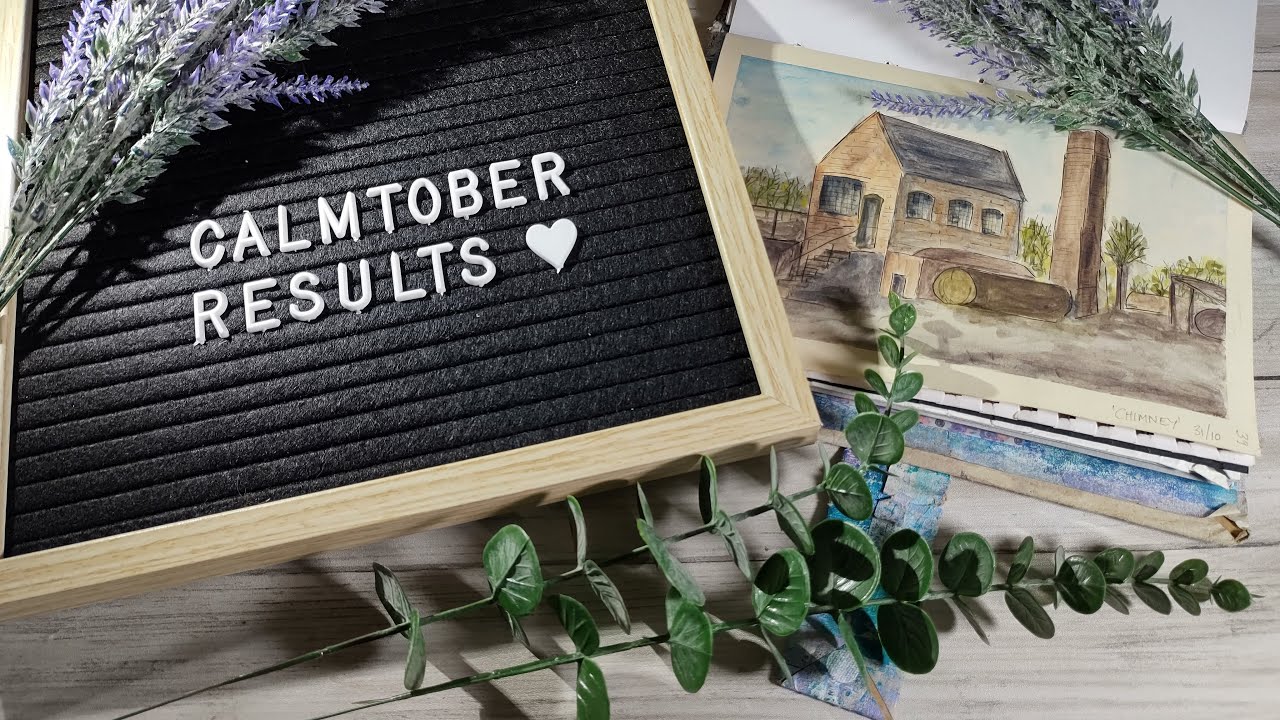 Speedrunning Calmtober cos I got ill  (Inktober art challenge)
