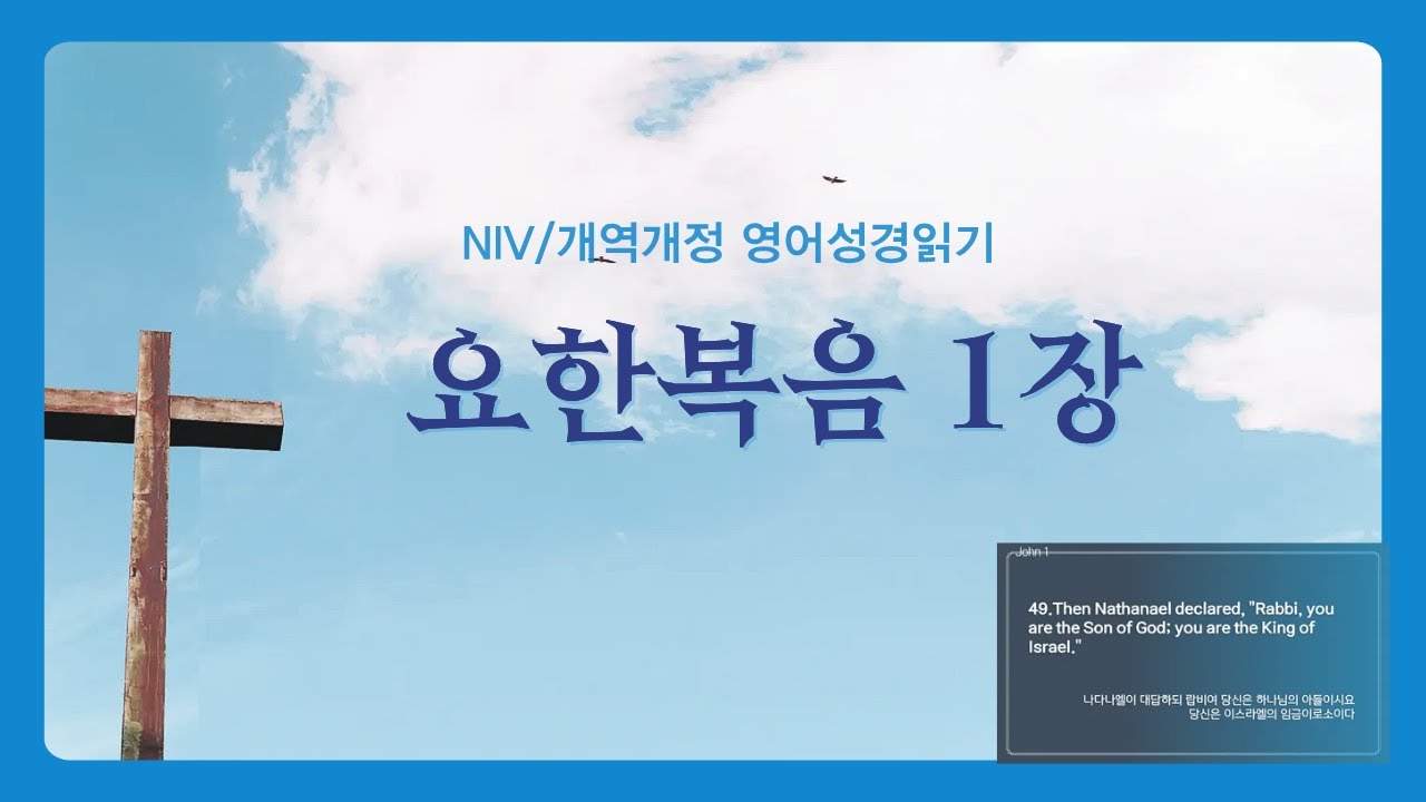 요한복음 1장 NIV 성경읽기