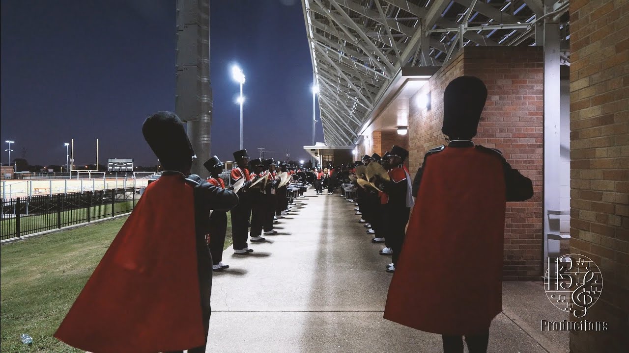 Cedar Hill HS Marching In To Forrester Stadium - Skyline HS vs Cedar Hill HS - 2023