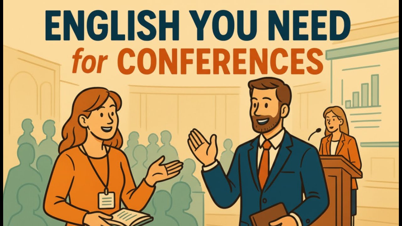 English You Need for Conferences | Real Phrases, Easy Dialogue & Useful Tips