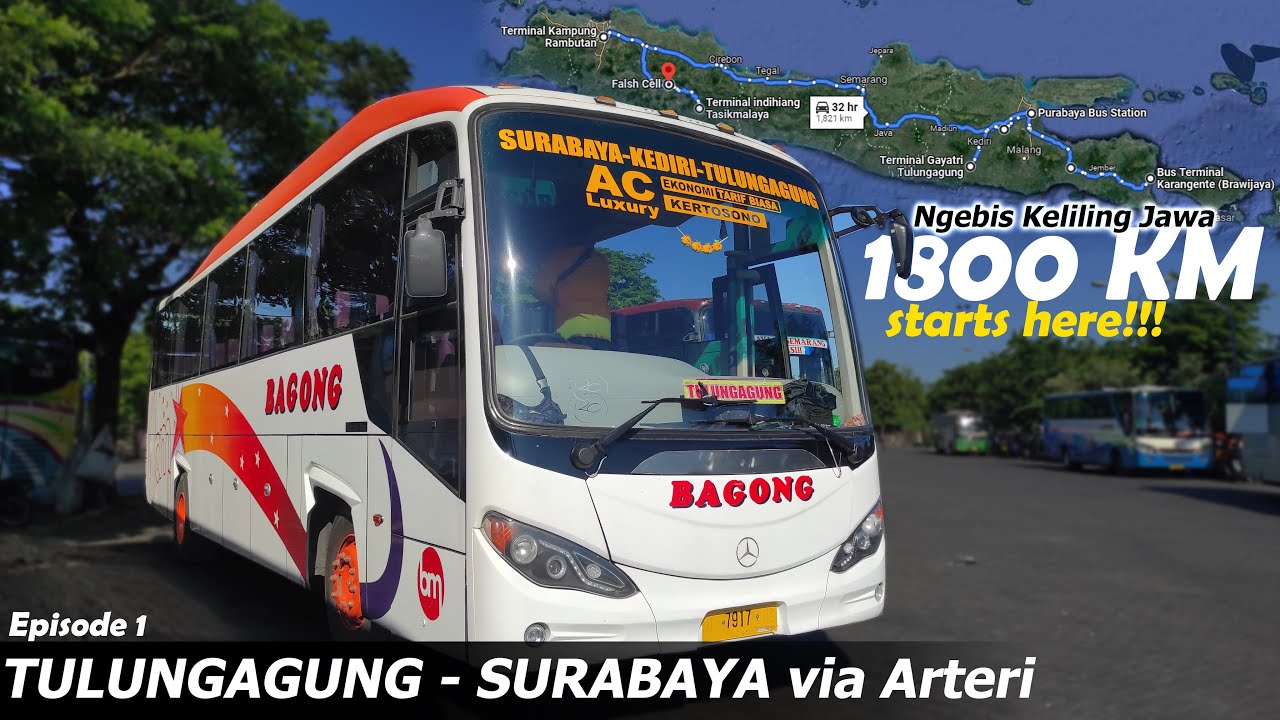 BUS DI JALUR INI TARIFNYA PALING MURAH❗ Trip Naik Bus BAGONG via Jalur Arteri