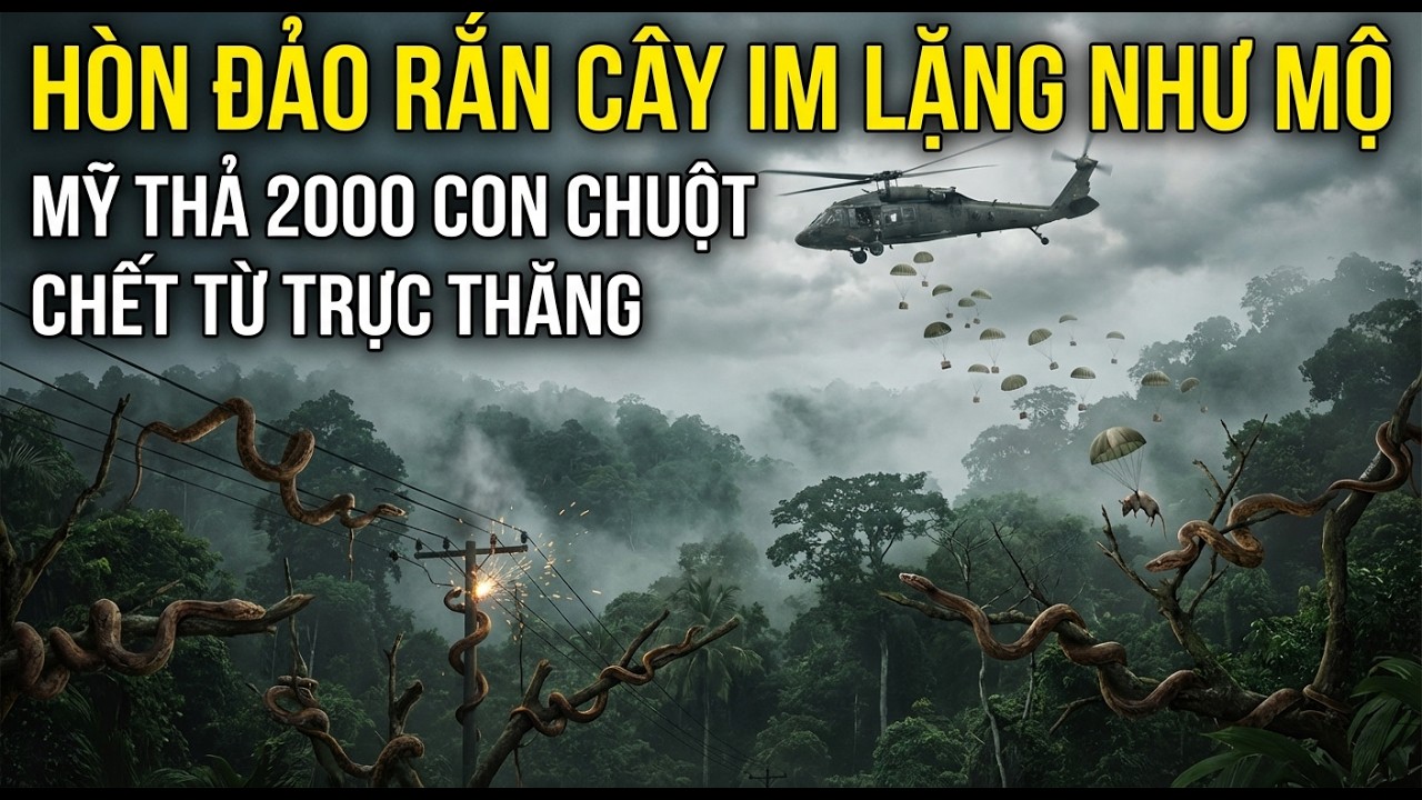 Hòn Đảo Rắn Cây Im Lặng Như Mộ - Mỹ Thả 2000 Con Chuột Chết Từ Trực Thăng
