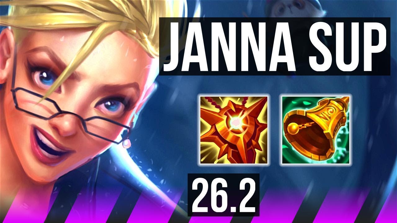 JANNA & Varus vs NAUTILUS & Yunara (SUP) | Perfect KDA: 5/0/18 | KR Grandmaster | 26.2