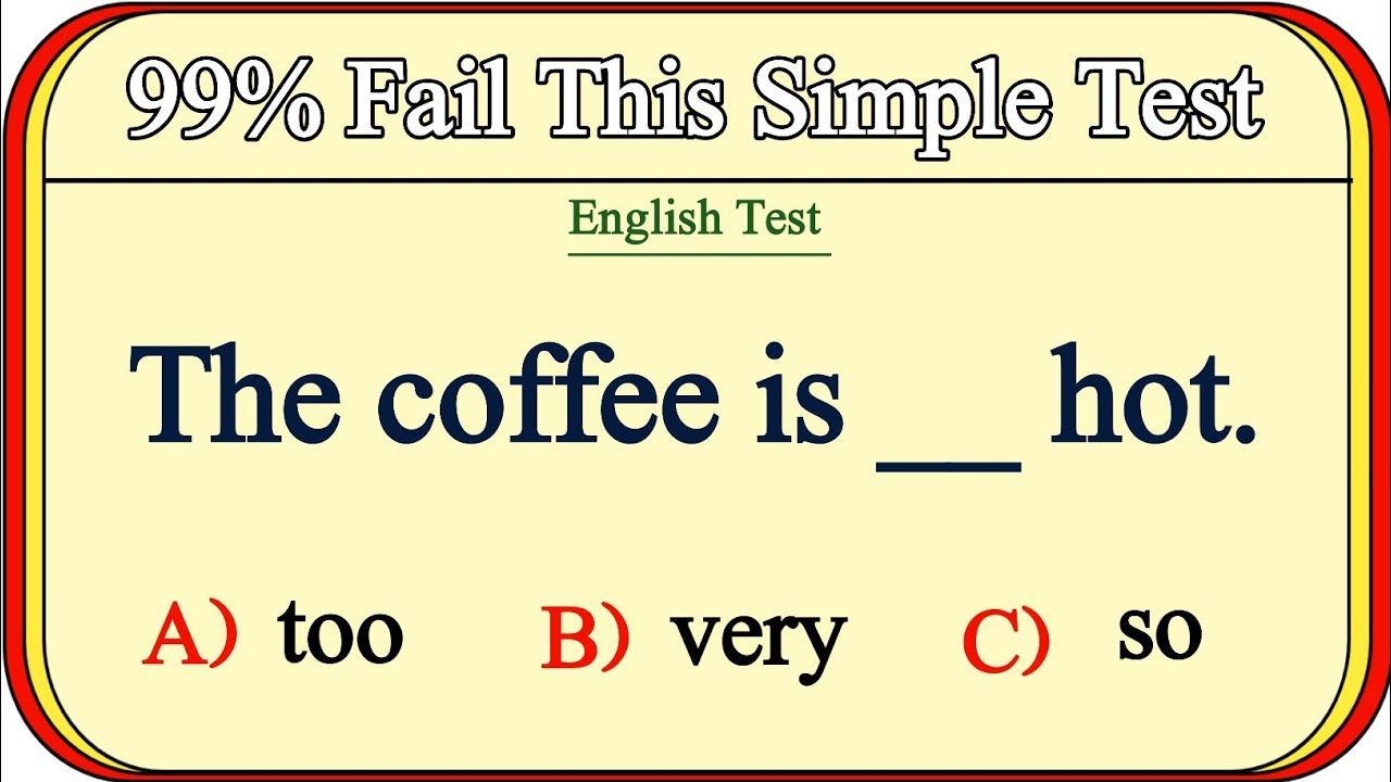 Mixed Grammar Test 🌟 99% Can't Pass This Test