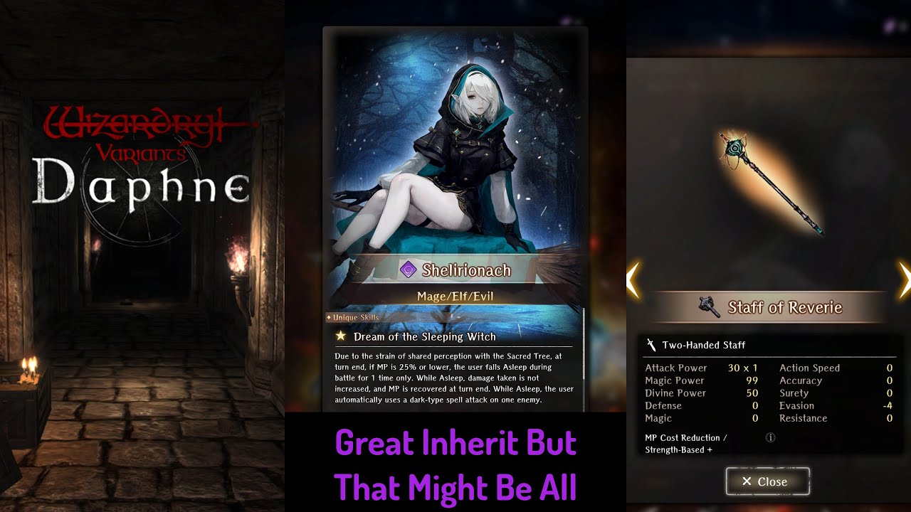 Shelirionach, the Witch Who Gazes Upon Fate — Wizardry Variants Daphne ウィザードリィ ヴァリアンツ ダフネ