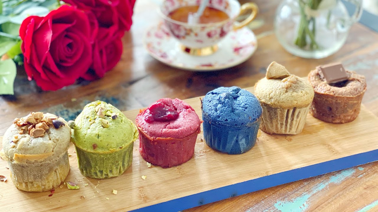 Recette de fondants chocolat, noisette, pistache, framboise, spéculos, framboises  فوندون 6 نكهات